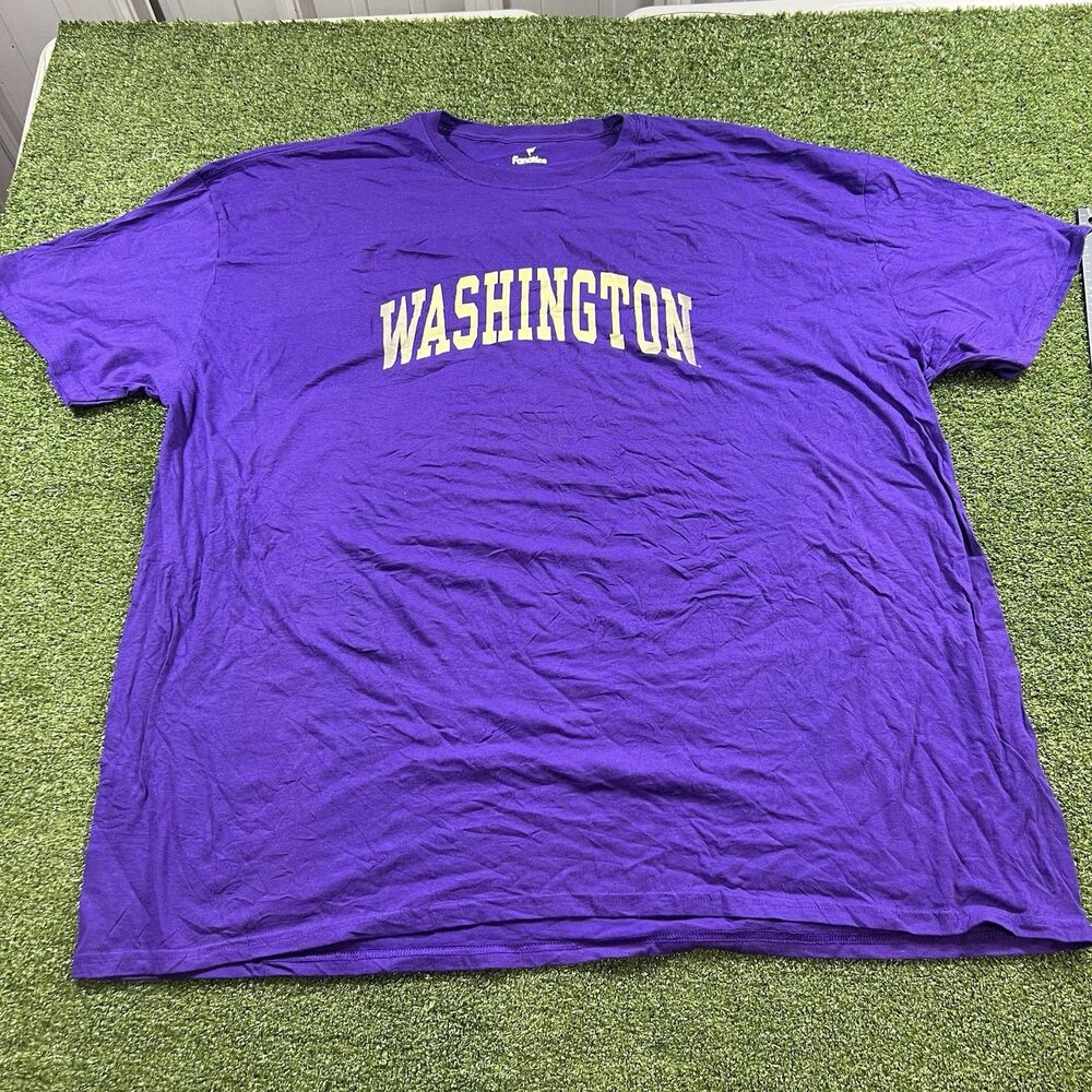 Washington Huskies Fanatics T-Shirt Purple 5XL NCAA College NWOT